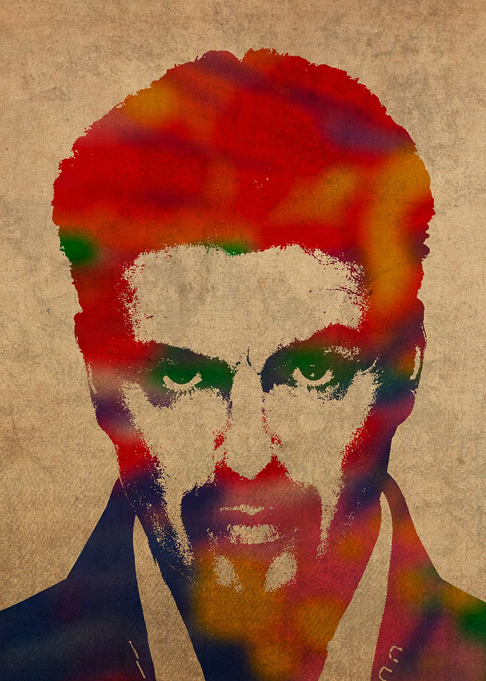 George Michael Watercolor Portrait