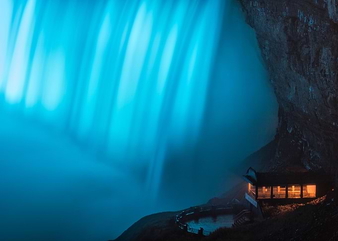The Viewpoint under the Falls