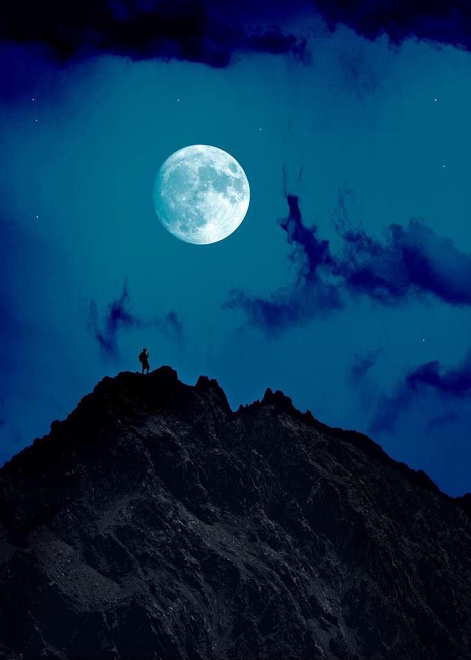 night on the mountain