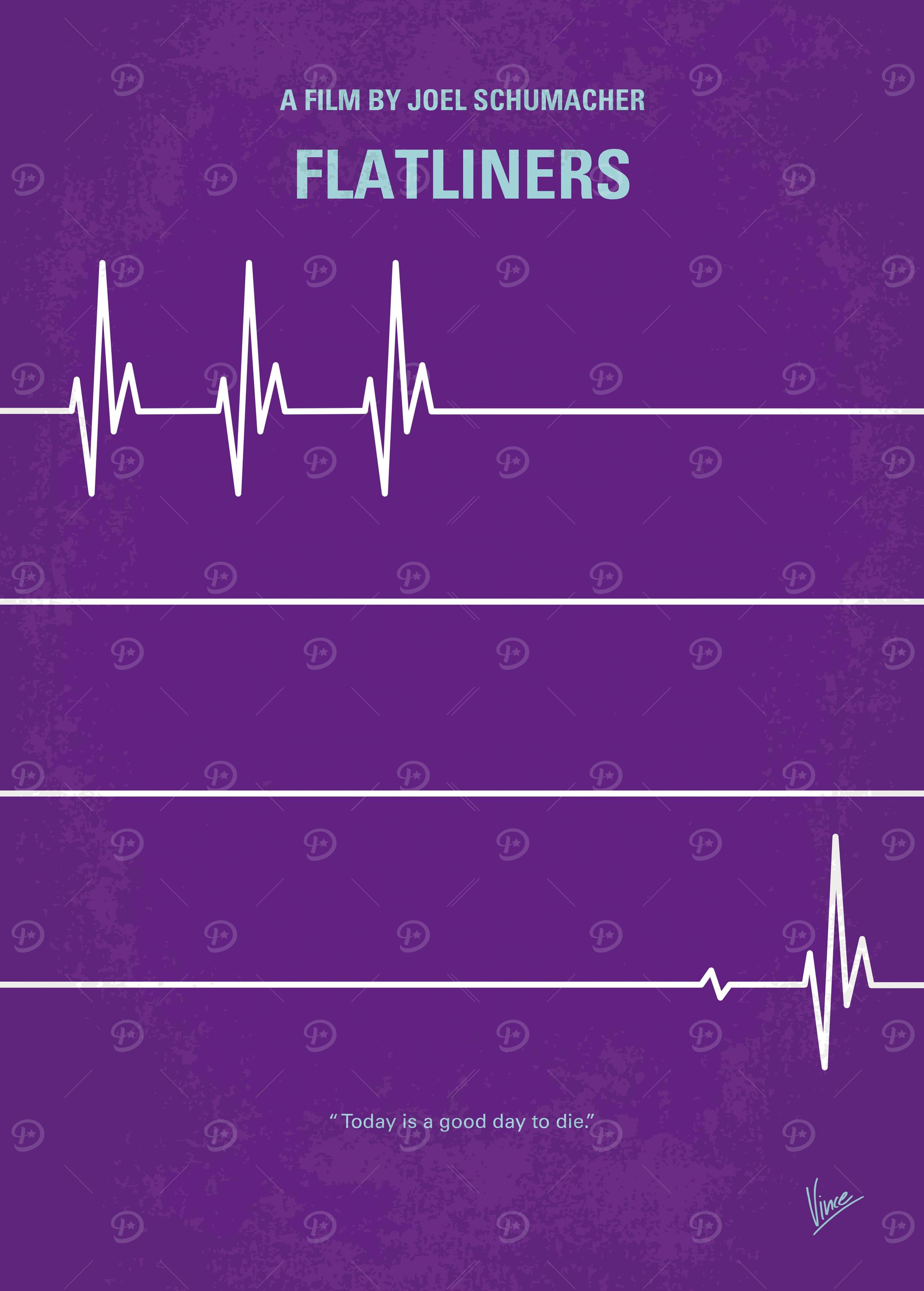 No841 My FLATLINERS minimal movie poster