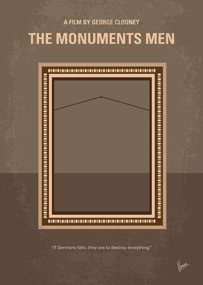 No845 My THE MONUMENTS MEN moviem poster