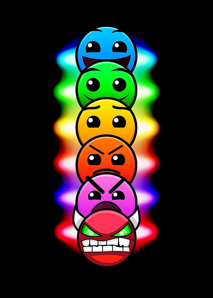 Geometry Dash Difficulty Faces