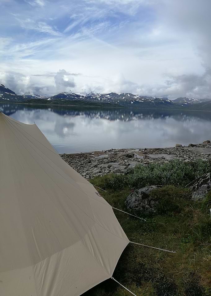 Staying at the Tyin lake in Norway
