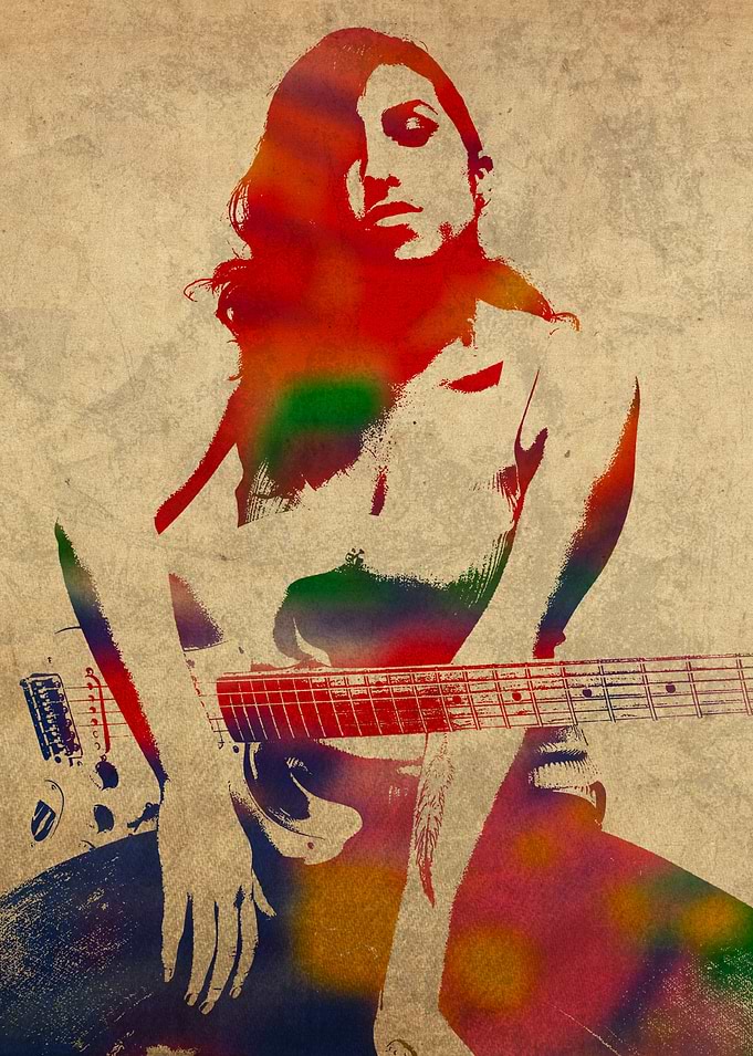 Amy Winehouse Watercolor Portrait