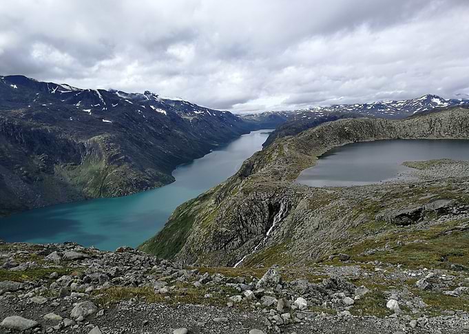 The Besseggen in Norway