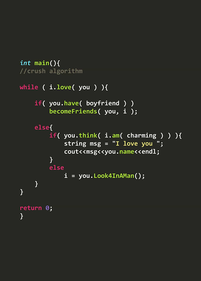 Programmer poster 'Crush Algorithm'