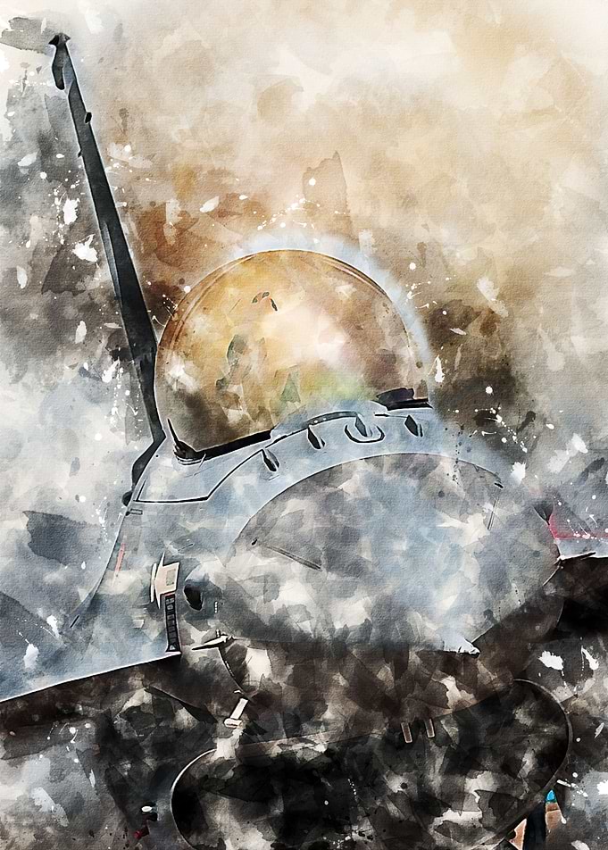 Abstract F-16 Fighting Falcon