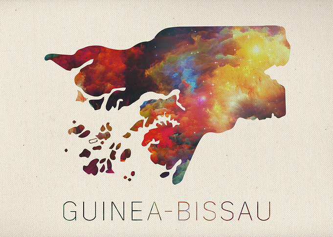 Guinea Bissau Watercolor Map