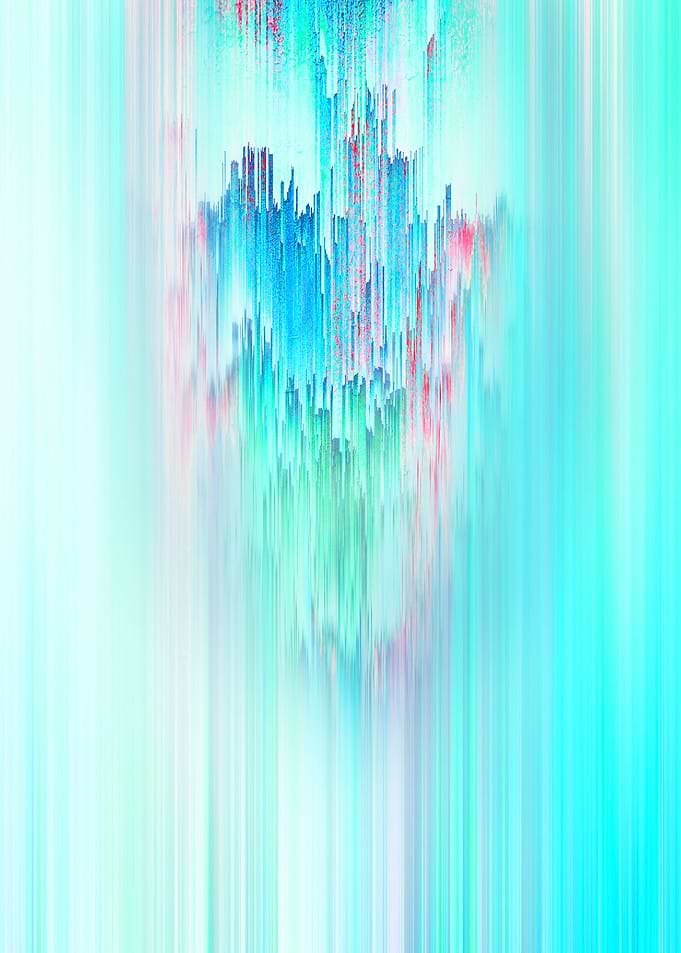 Blue Cascade Glitch