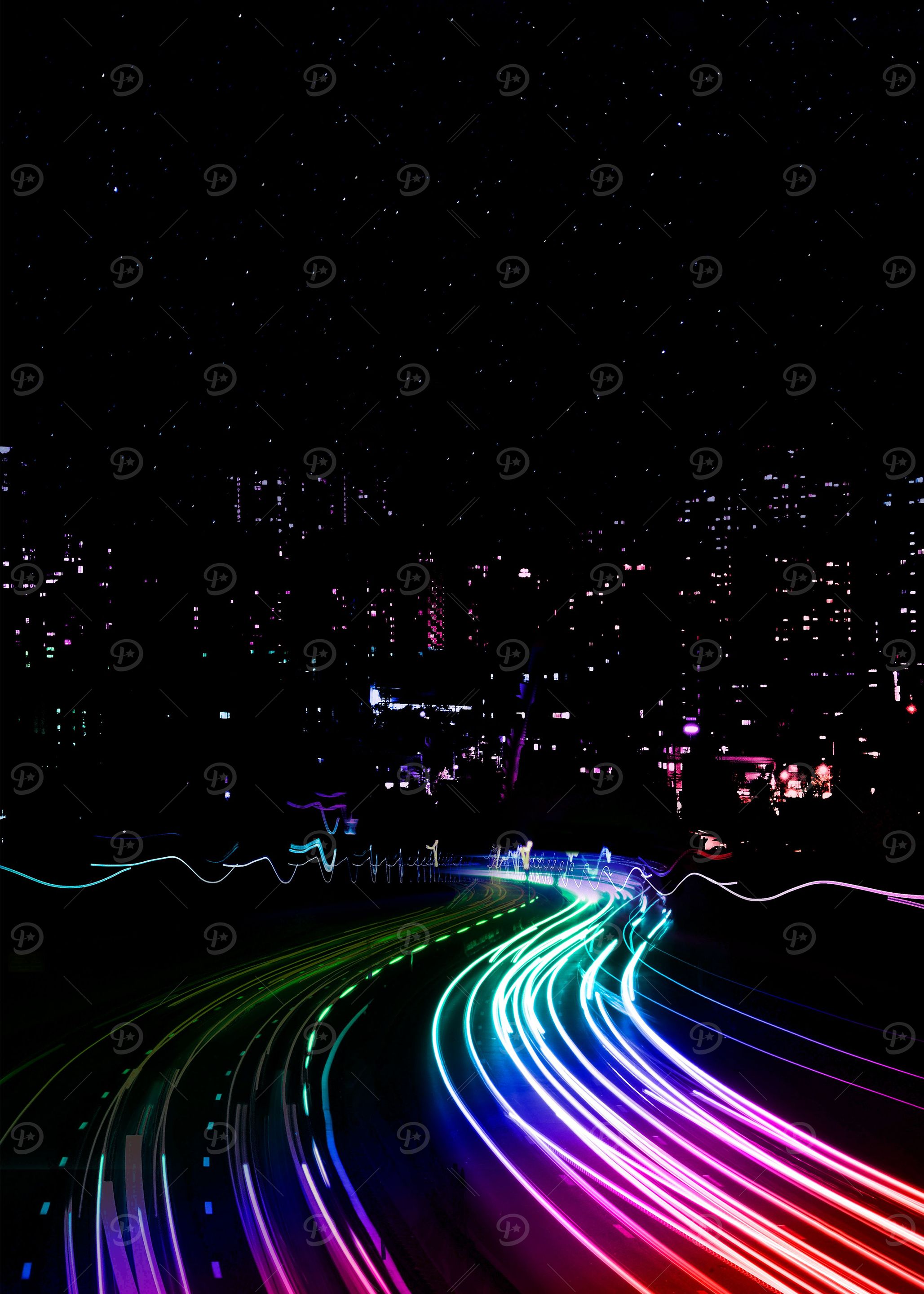 all of the lights