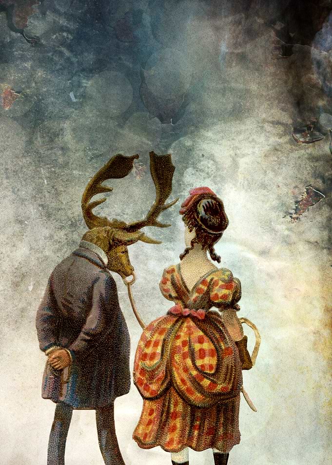 VINTAGE COUPLE IN AUTUMNAL