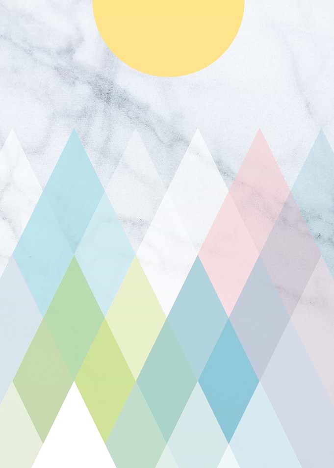 Sunny Harlequin Mountains