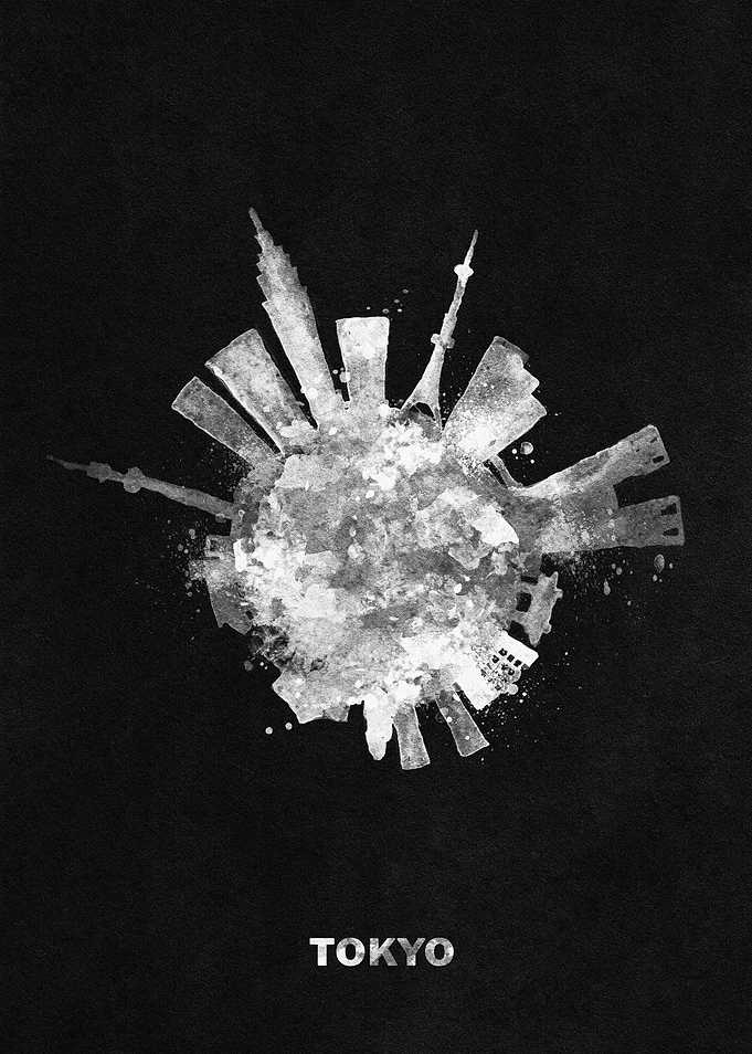 Tokyo Skyline White
