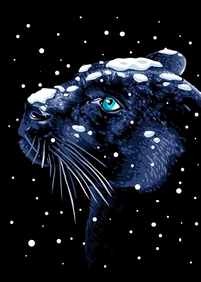Snowing Panther