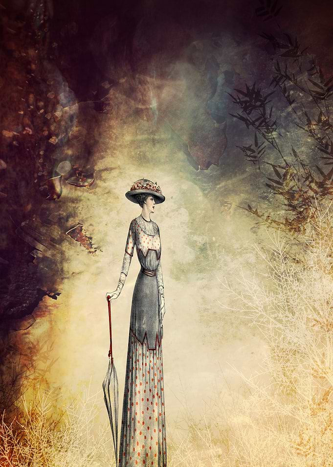 VINTAGE FASHION LADY Iv1