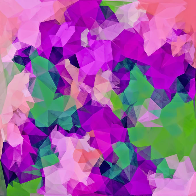 psychedelic geometric polygon pattern abstract in