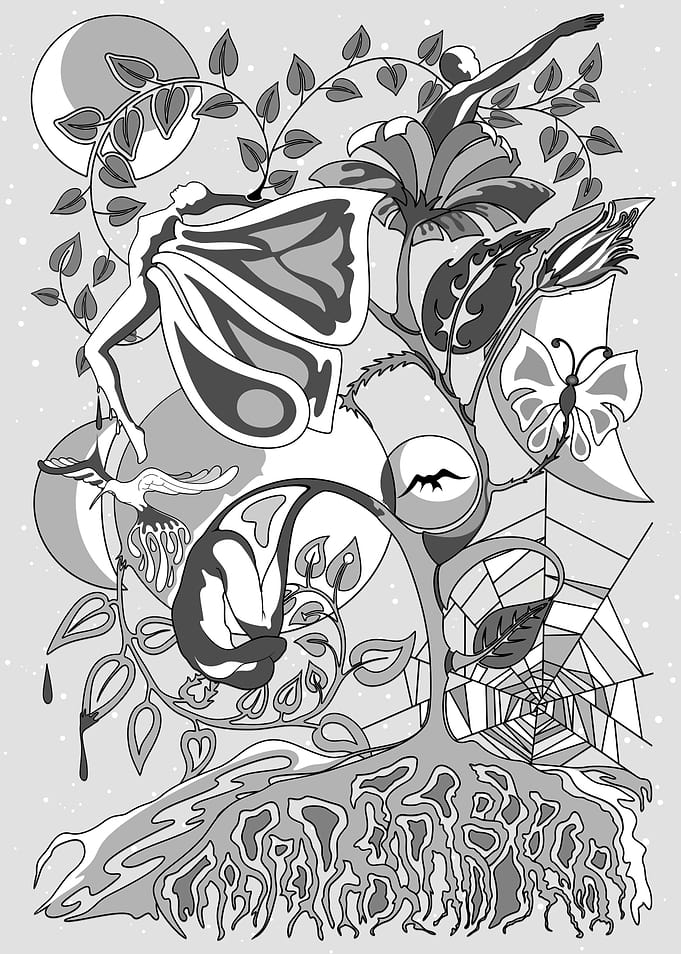 Metamorphosis and Connections Surreal Conceptual A