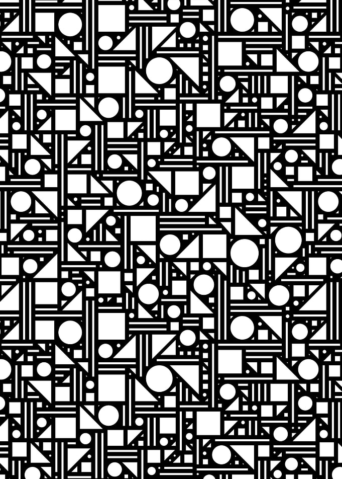 Geometric maze (black)