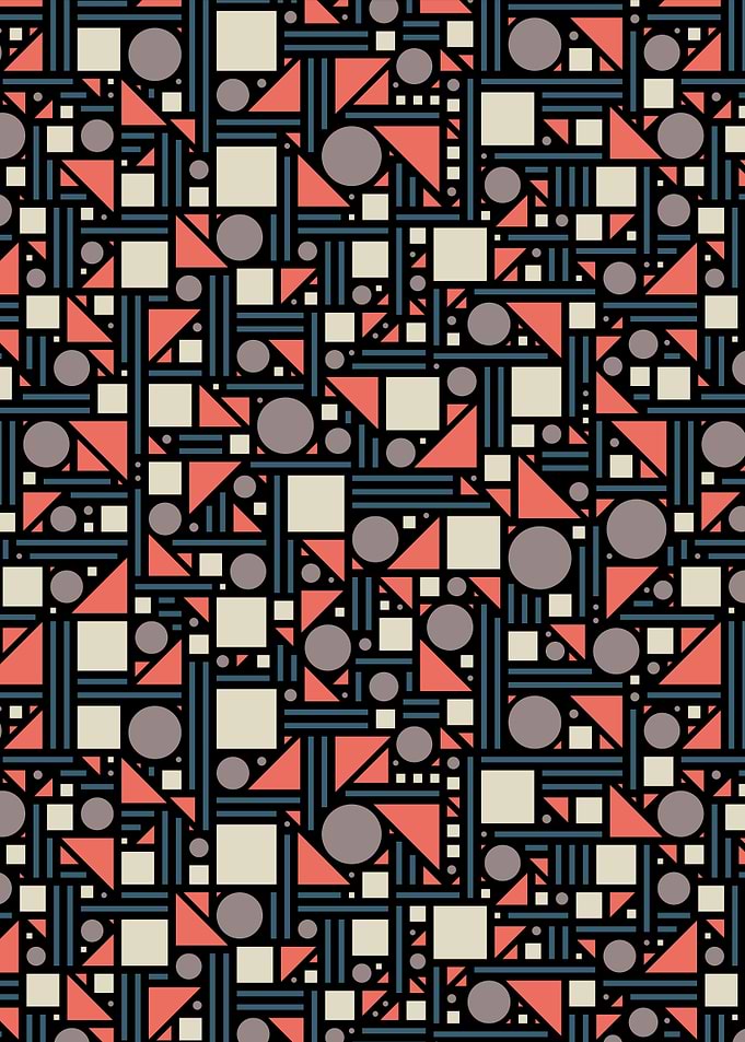 Geometric maze (color)