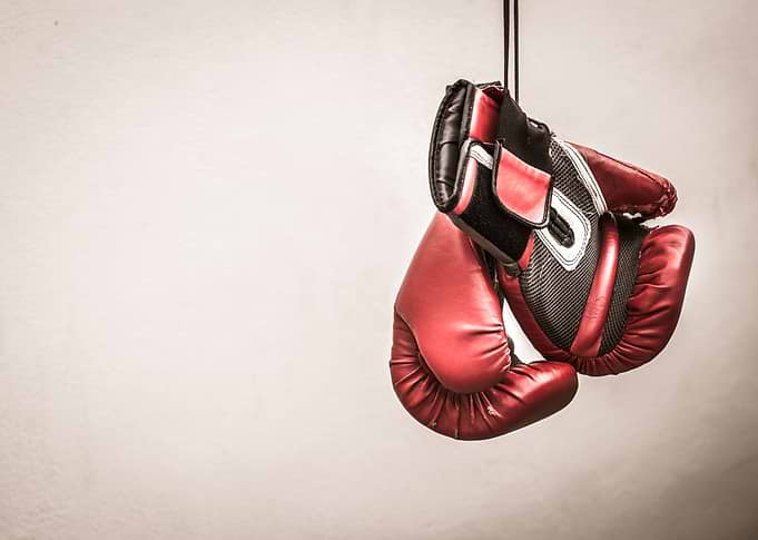 Pair of boxing gloves photograph