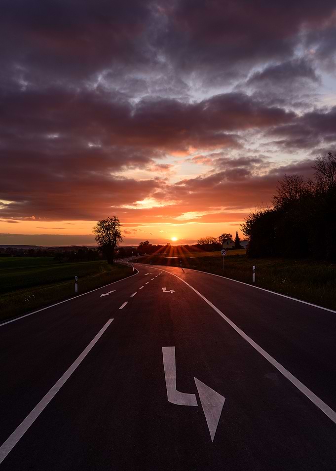 Dark sunset