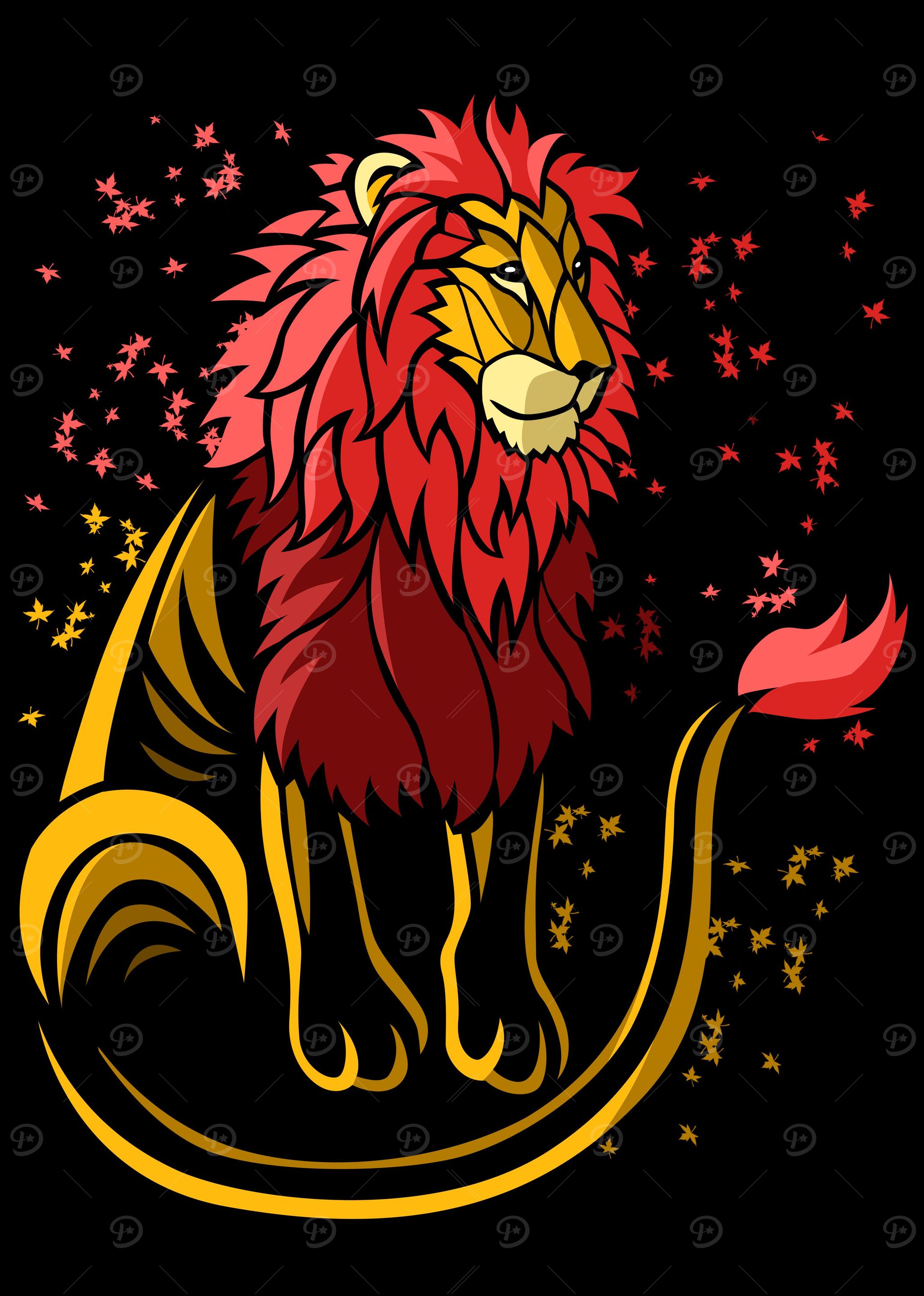 Lion tribal tail