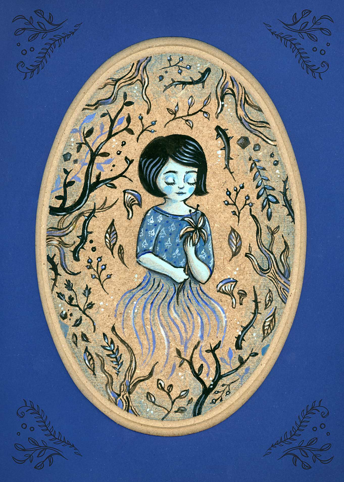 Hidden place - forest girl 1