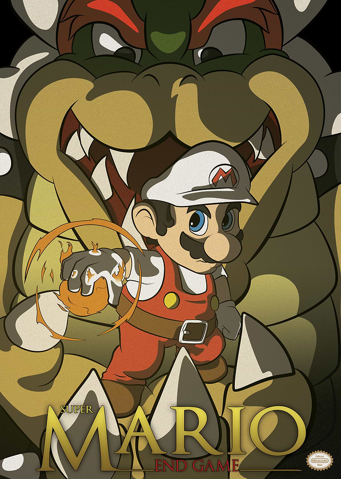 Super Mario Fan Art Poster