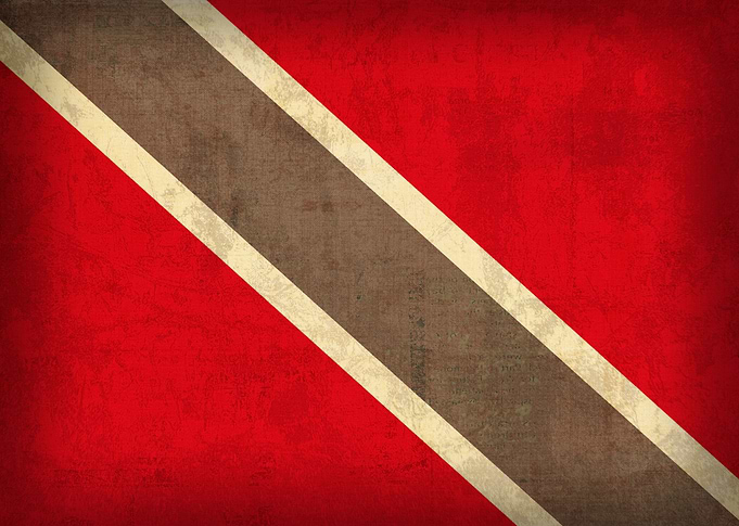 Trinidad and Tobago Country Flag on Canvas