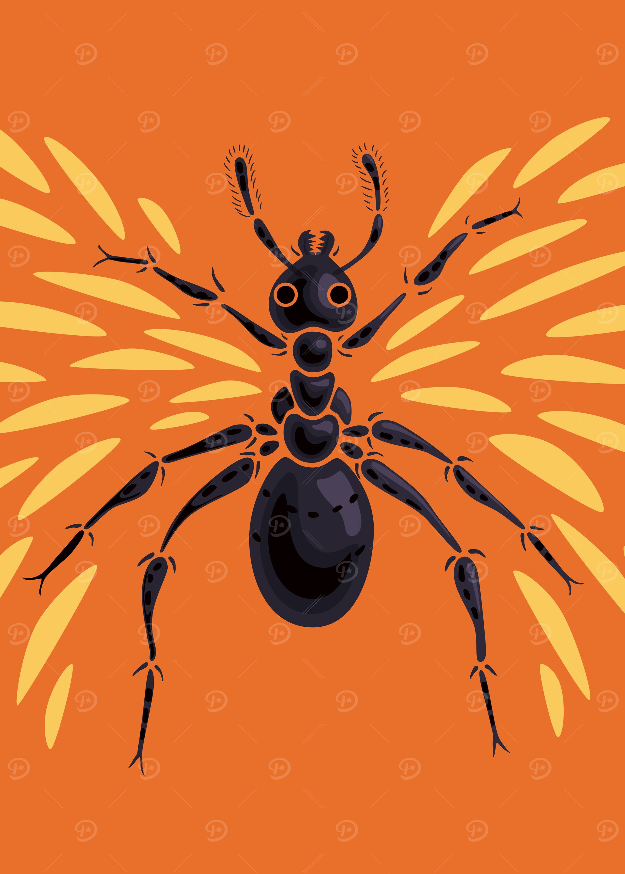 Abstract Winged Ant Insect