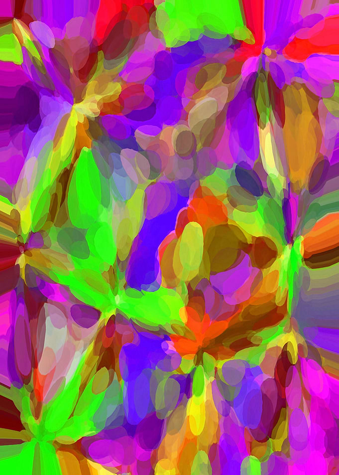 circle pattern abstract background in pink purple