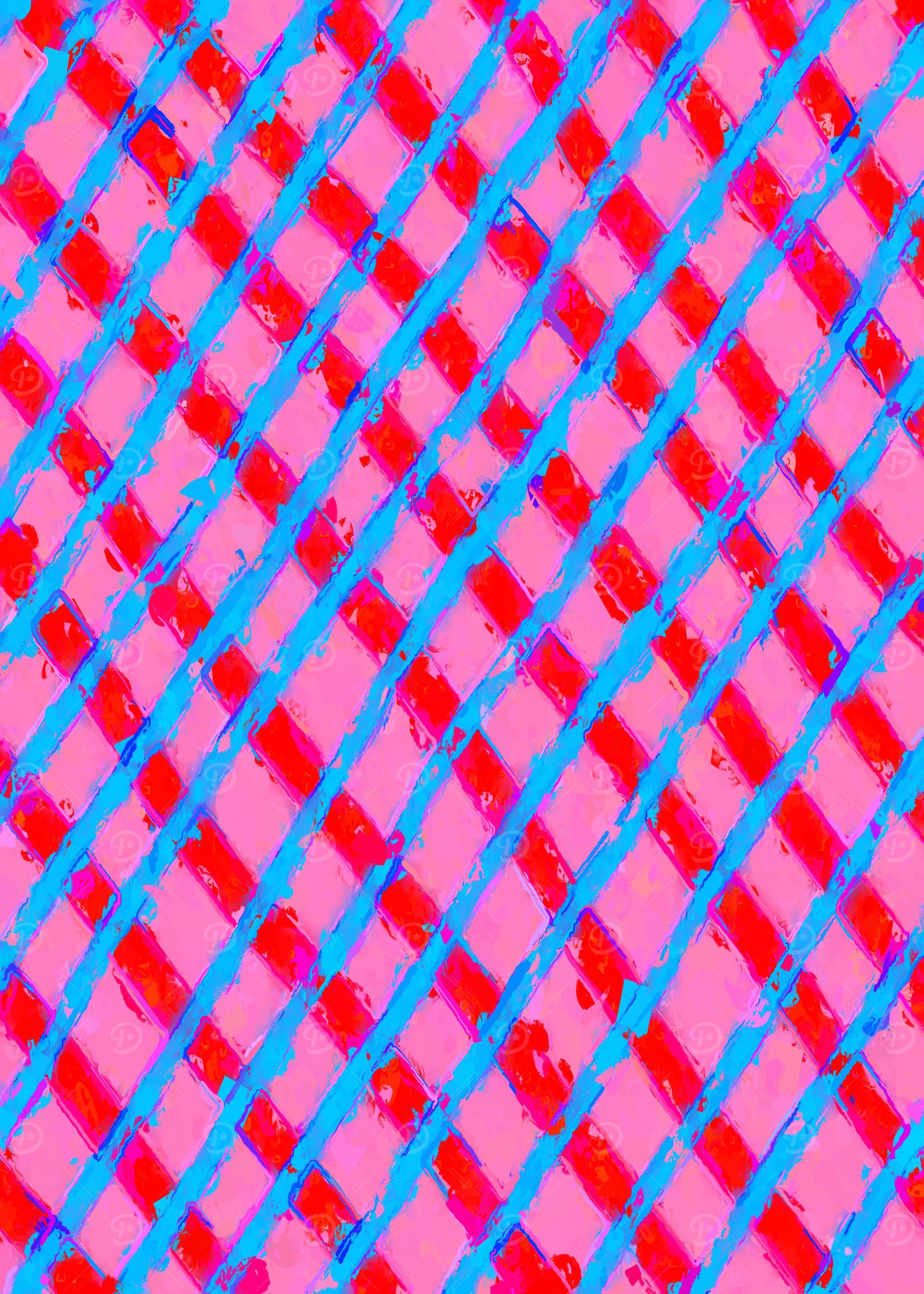 line pattern painting abstract background in pink