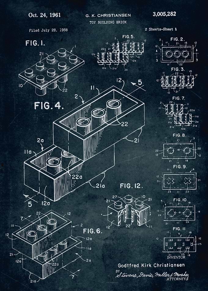 No071 - 1958 - Toy building brick