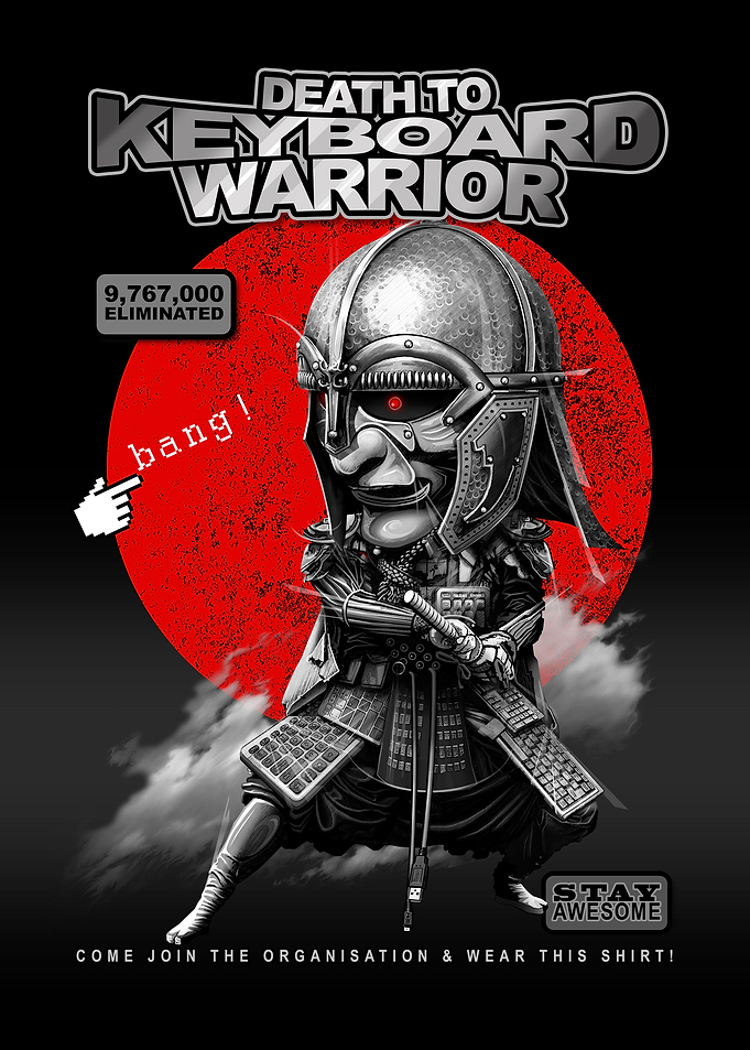 KEYBOARD WARRIOR - GREY