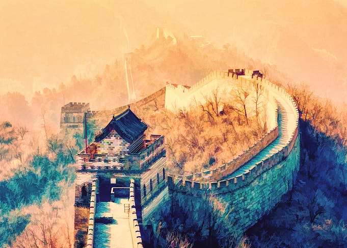 Great Wall of China oil painting