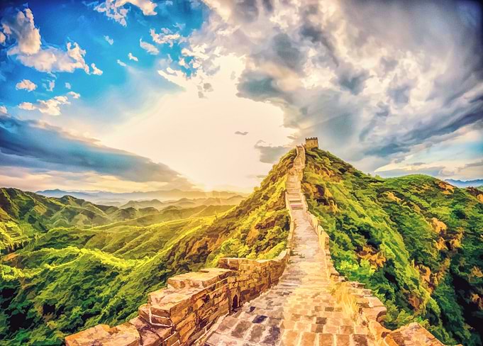 Great Wall of China oil painting