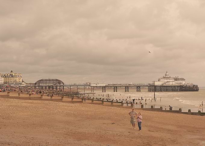 eastbourne pier after the fire