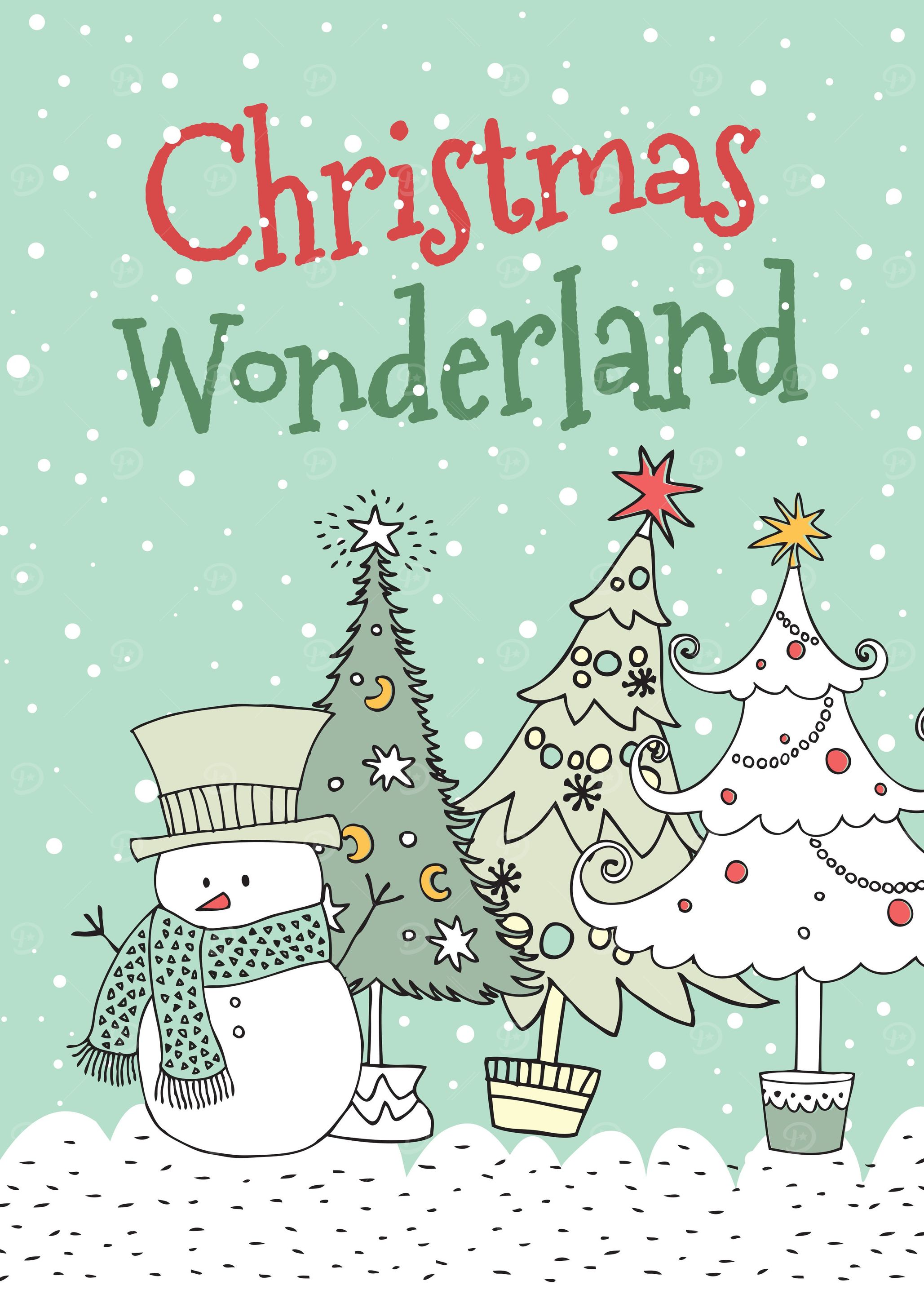 Christmas Wonderland Scene