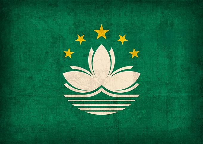 Macau Distressed Country Flag on Canvas