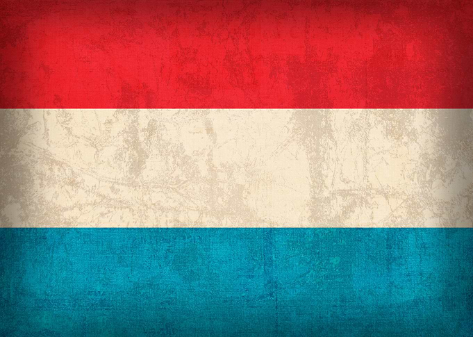 Luxembourg Distressed Country Flag on Canvas