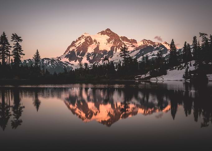 Mt. Shuksan at Picture Lake