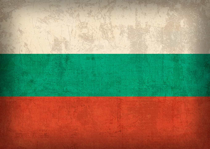Bulgaria Flag on Distressed Canvas
