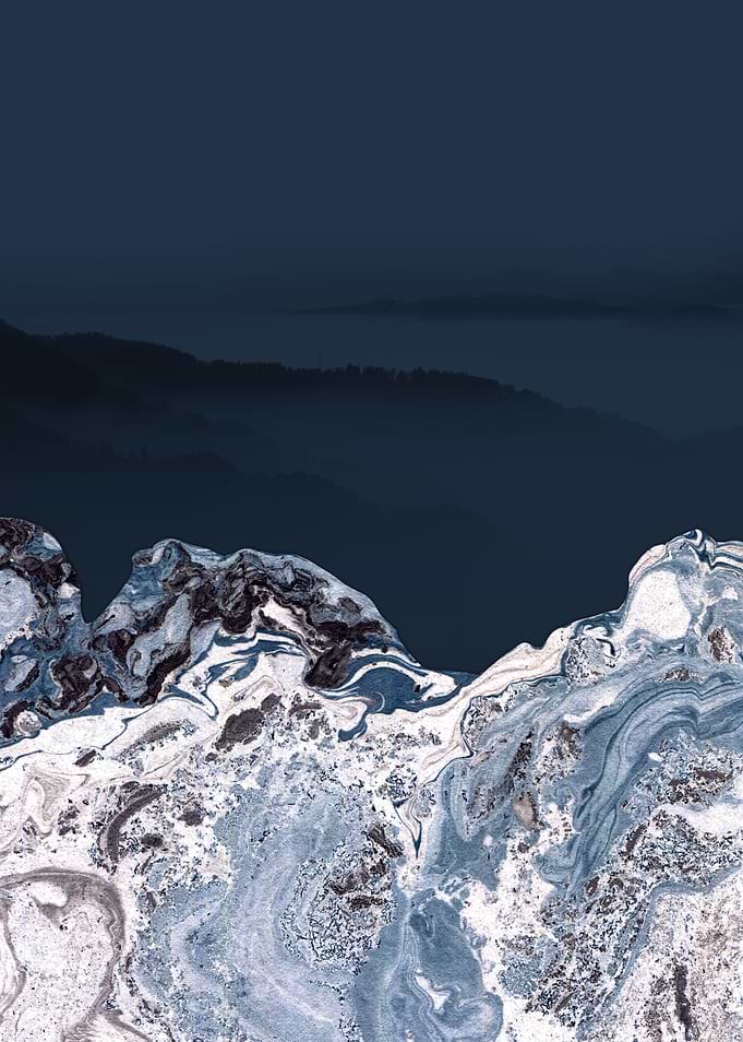 BLUE MARBLED MOUNTAINS v1