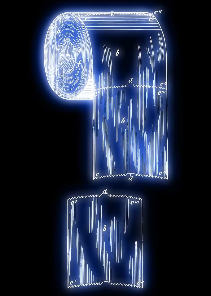 039 - 1891 Toilet paper roll