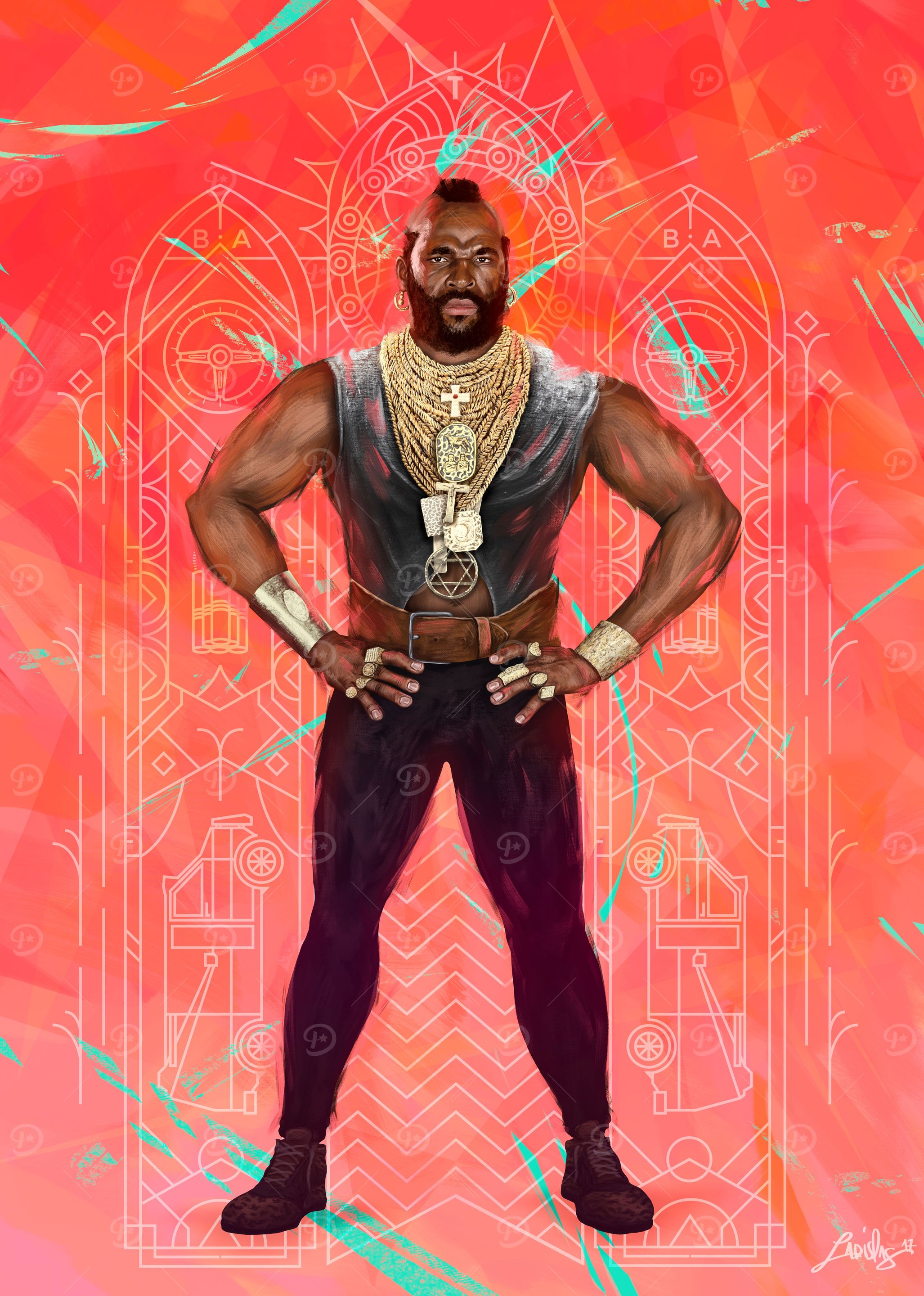 Mr T - BA Baracus illustration