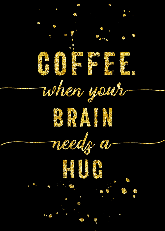 TEXT ART GOLD Coffee