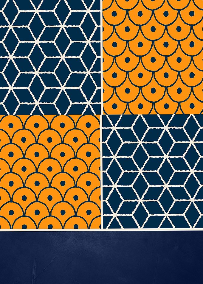 Blues and yellows