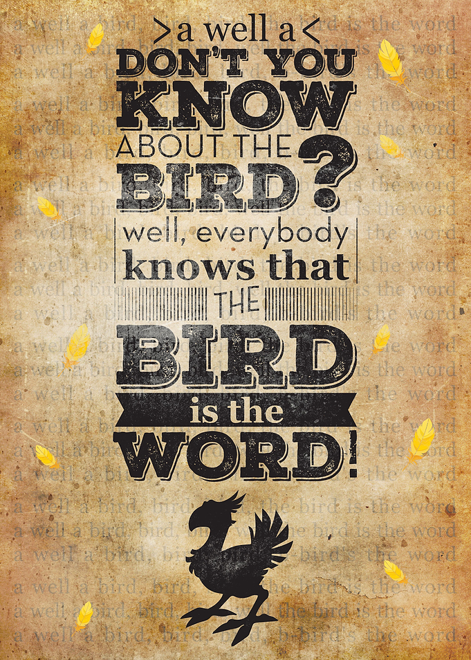 Final Fantasy Chocobo - Bird is the Wird