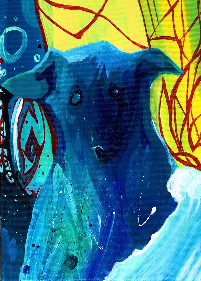 ABSTRACT GHOST DOG