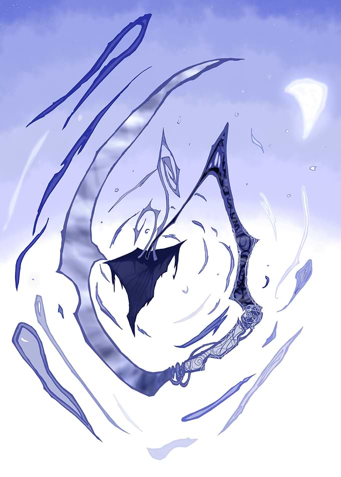 Abstract Periwinkle Panic
